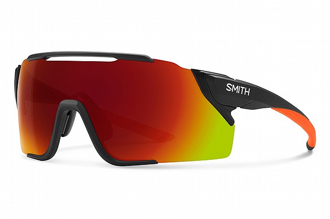 Smith Attack MAG MTB Sunglasses Matte Black Cinder - ChromaPop Red Mirror Lenses