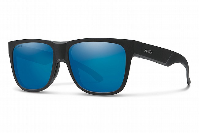 Smith Lowdown 2 Sunglasses Matte Black - ChromaPop Polarized Blue Mirror Lens