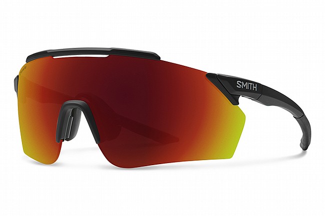 Smith Ruckus PivLock Sunglasses Matte Black - ChromaPop Red Mirror Lenses