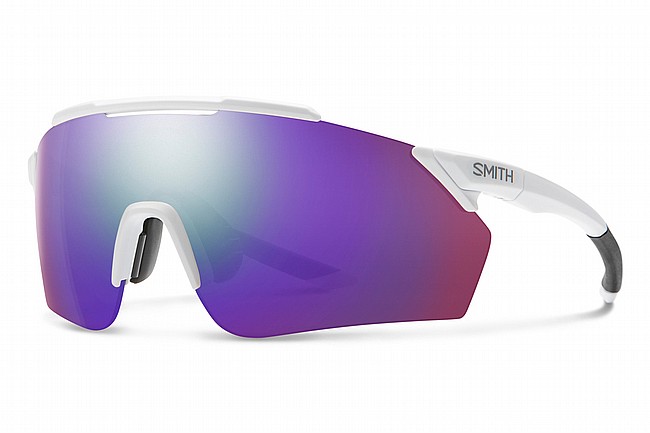 Smith Ruckus PivLock Sunglasses Matte White - ChromaPop Violet Mirror Lenses